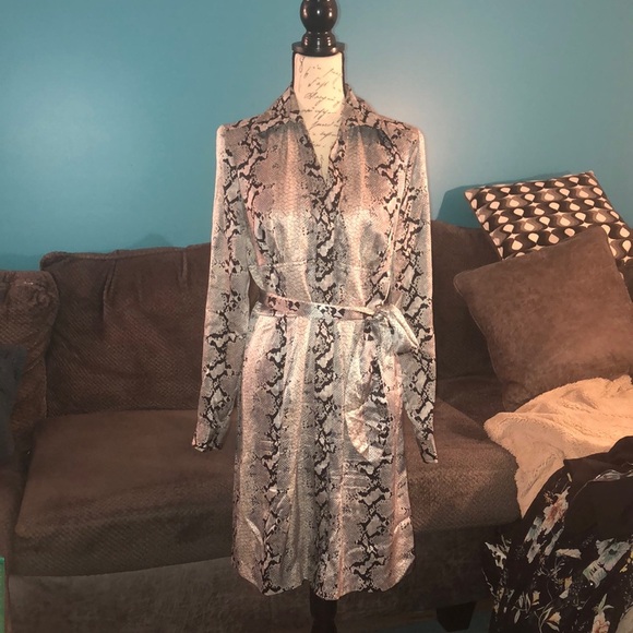 LAST CHANCE 💄 I.N.C International Concepts Silk Shirt Dress, size 12 - Picture 1 of 9